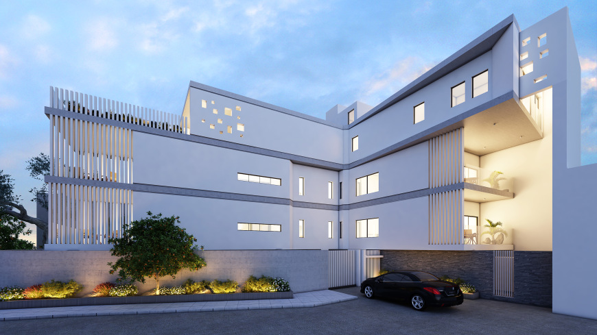 Designer residential building in the old town, Paphos