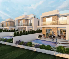Three-room villas in a green area, Paphos